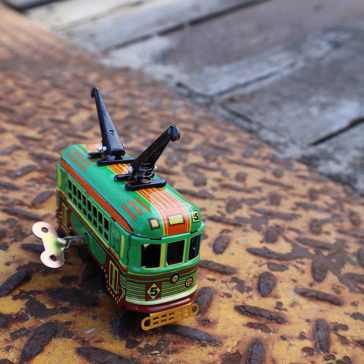 Tribal Trade GmbH - Wholesale Decorative Figurine - Tin toy tram rail vehicle tram tin train8