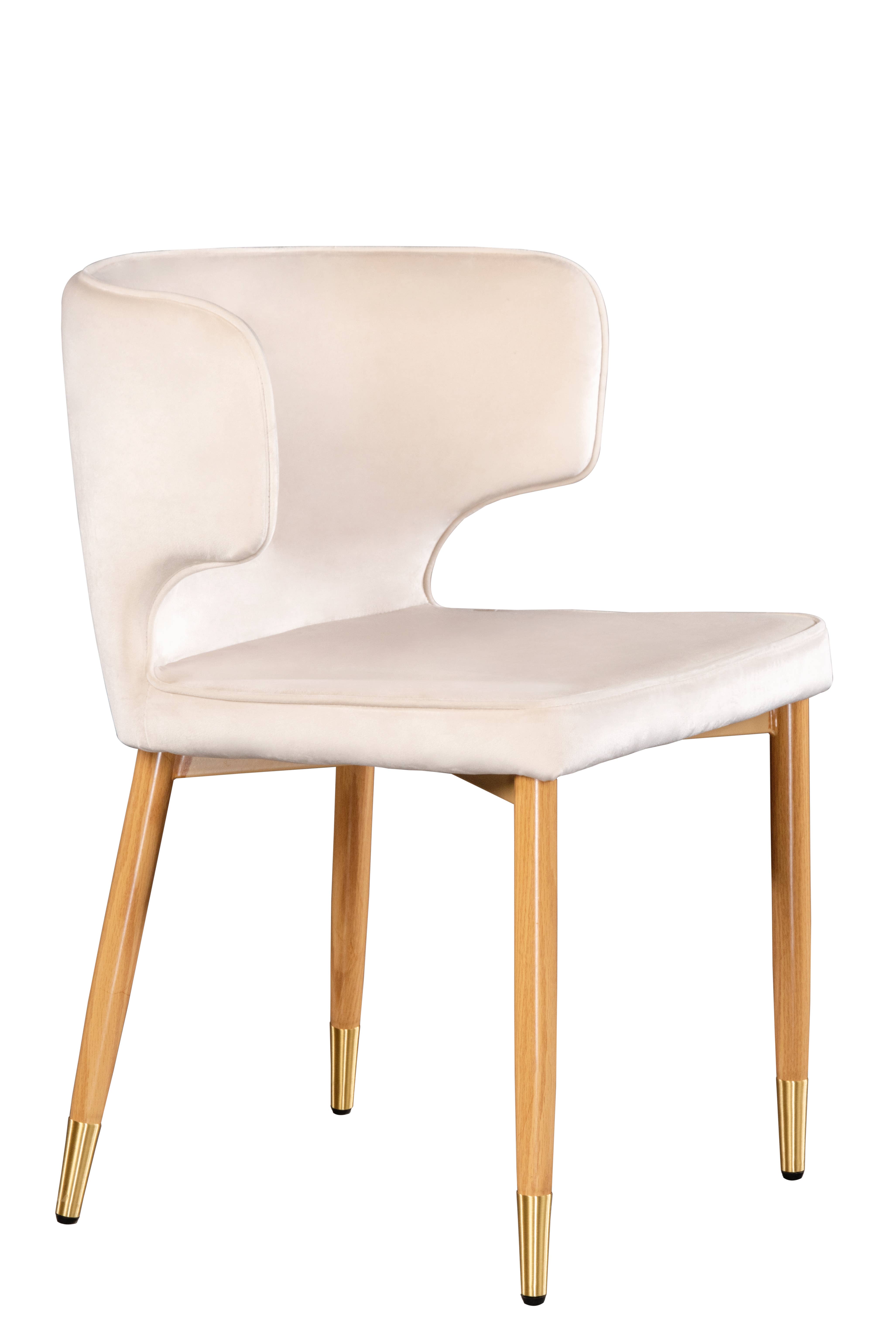 Statements by J - Wholesale Chair - Kayla Curved Upholstered Velvet  Dining Chair10