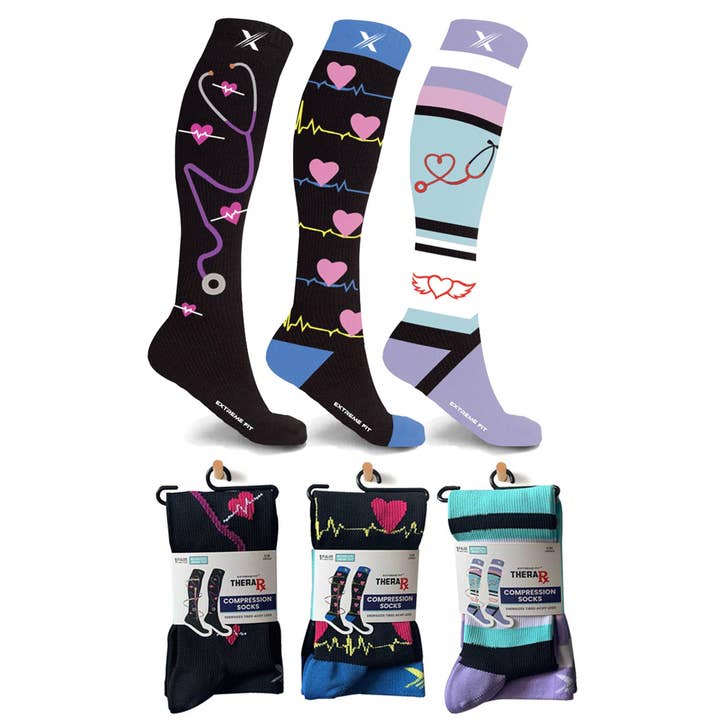 CALZE A COMPRESSIONE THERA RX - 3 STILI ASST per la vendita all'ingrosso da parte di The American Gift Company (TAGCO)