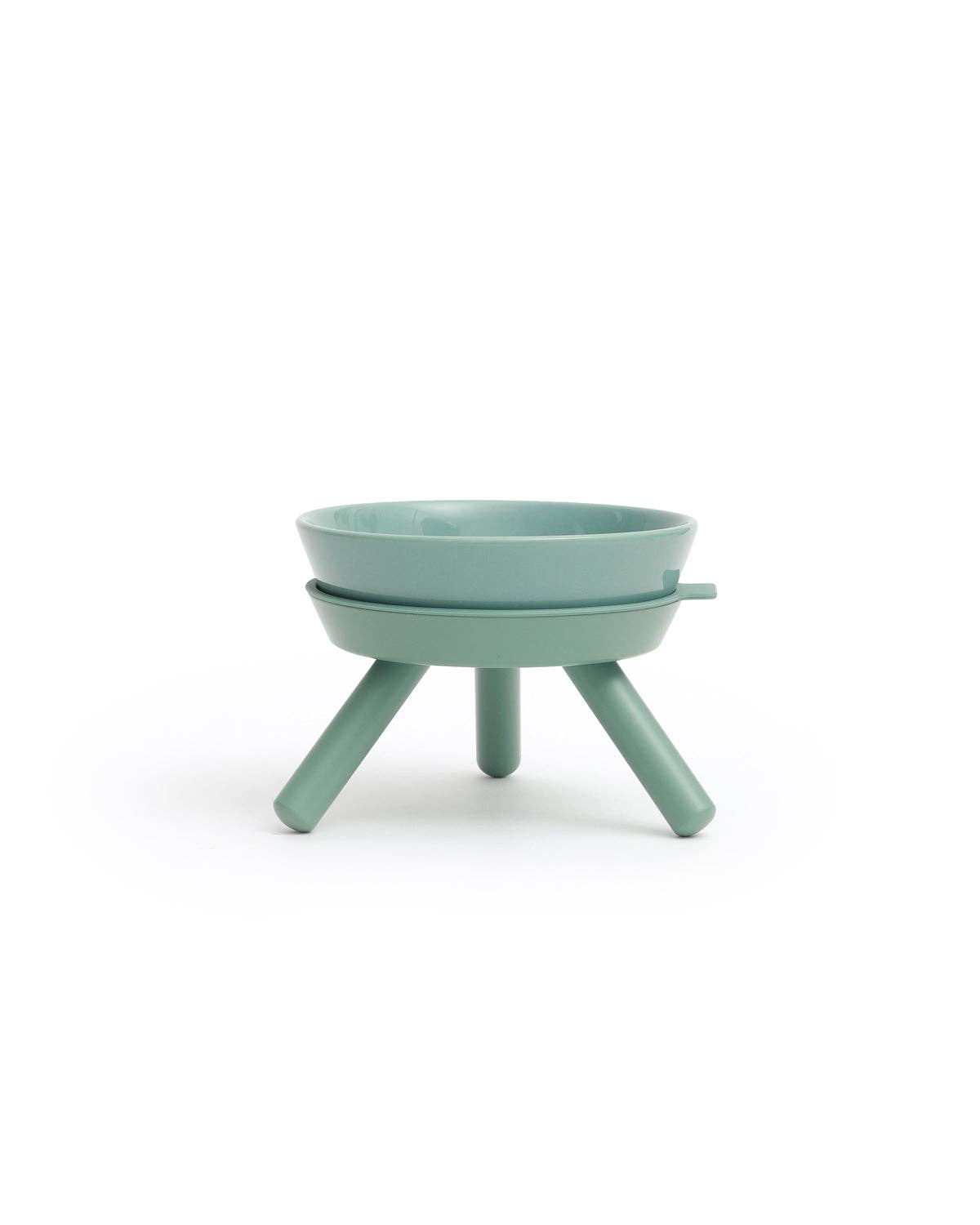 Pets So Good - Wholesale Pet Bowl - Cat/Dog - Oreo Elevated Pet Feeder Table . Jade Green . Short7
