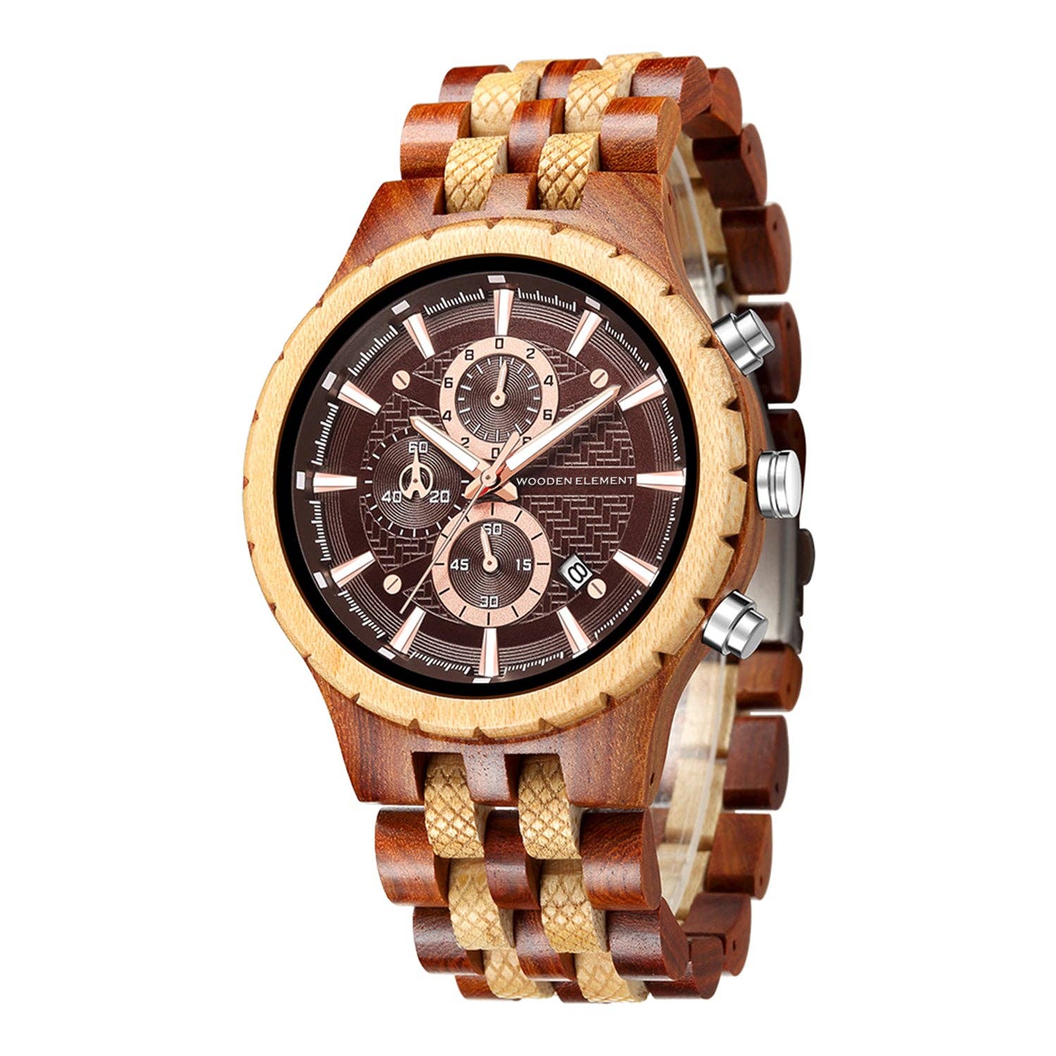 Wooden Element - Wholesale Wrist Watch - Men's - Afrobeat1