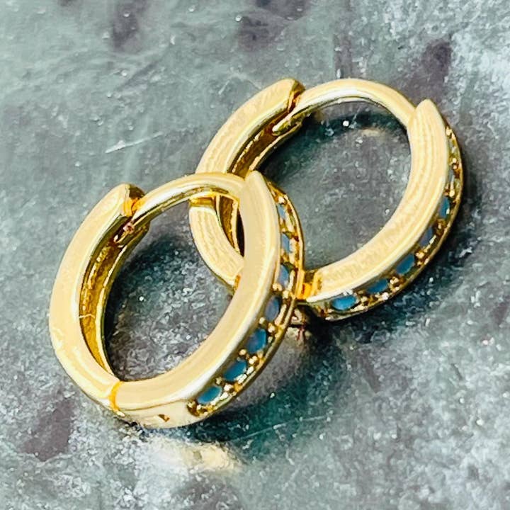 STUDIO COLLECTION - RUMI HOOPS - OCEAN voor wholesale door ROCKY ROSA