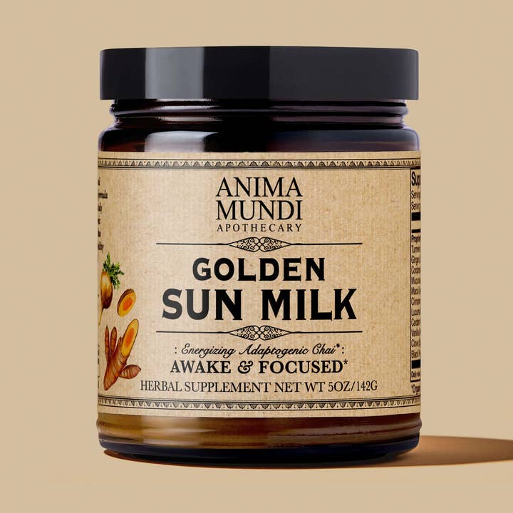 Anima Mundi Apothecary - Wholesale Powdered Health Drink - GOLDEN SUN MILK | Energizing Adaptogenic Chai*0