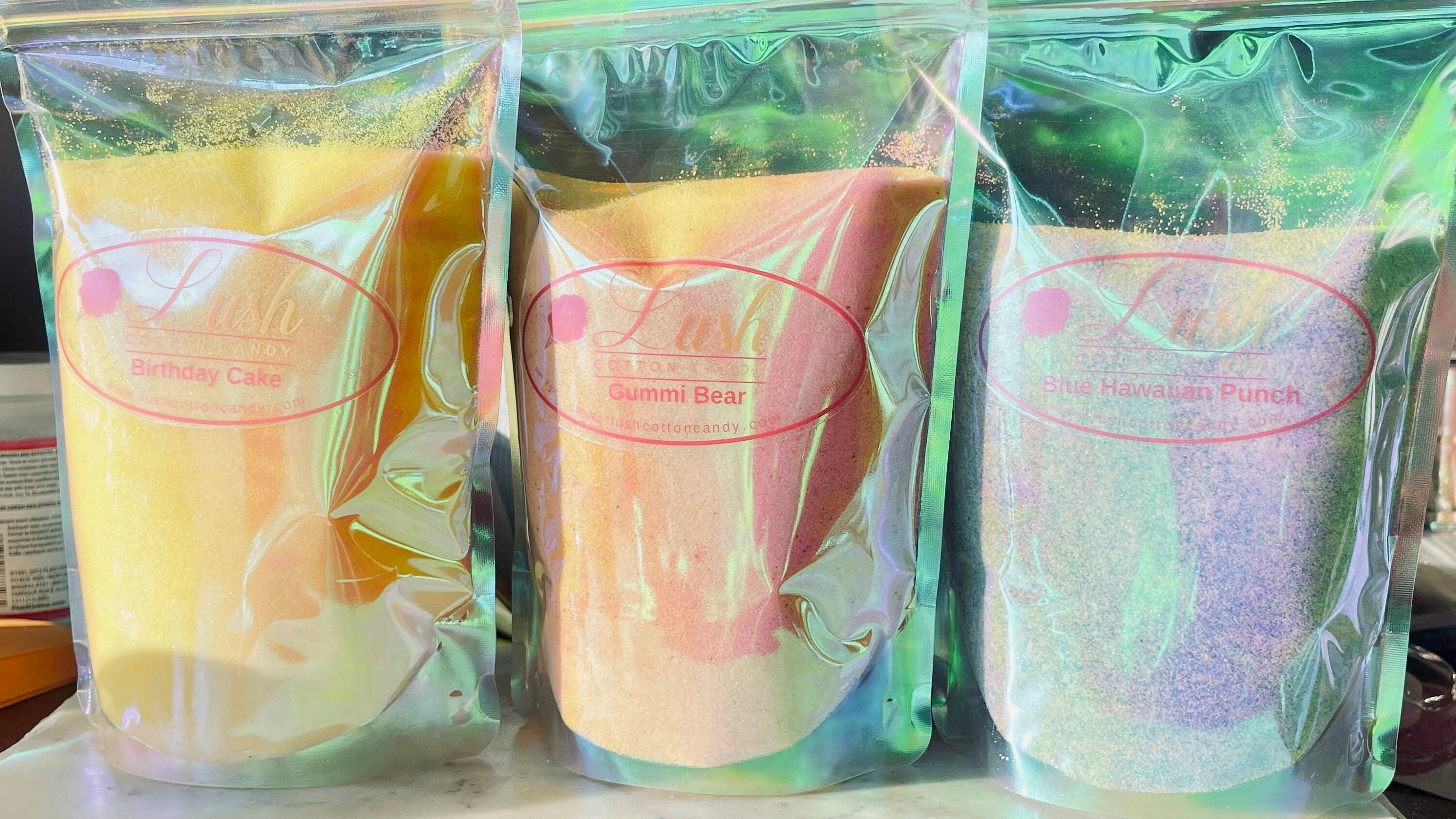 Lush Cotton Candy - Vente Barbes à papa - Nouveau** Sucre à barbe à papa Sugar Gourmet... à préparer1