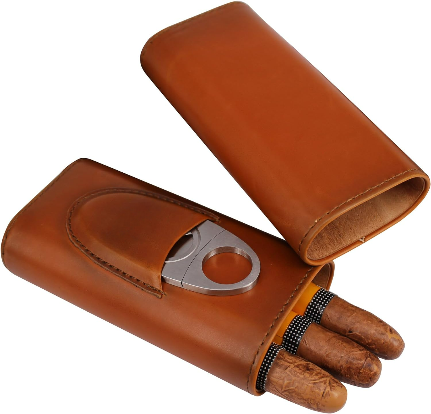 Avo 2 Cigar Ostrich Leather Case