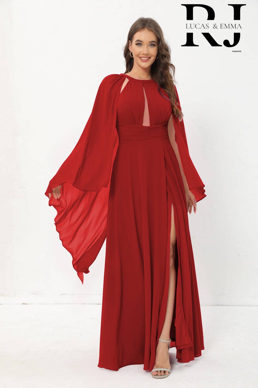 Lucas & Emma - Sarl RJ & co – wholesale Gown – Women's – Magassar 2522 cocktail ceremony dress with veil9