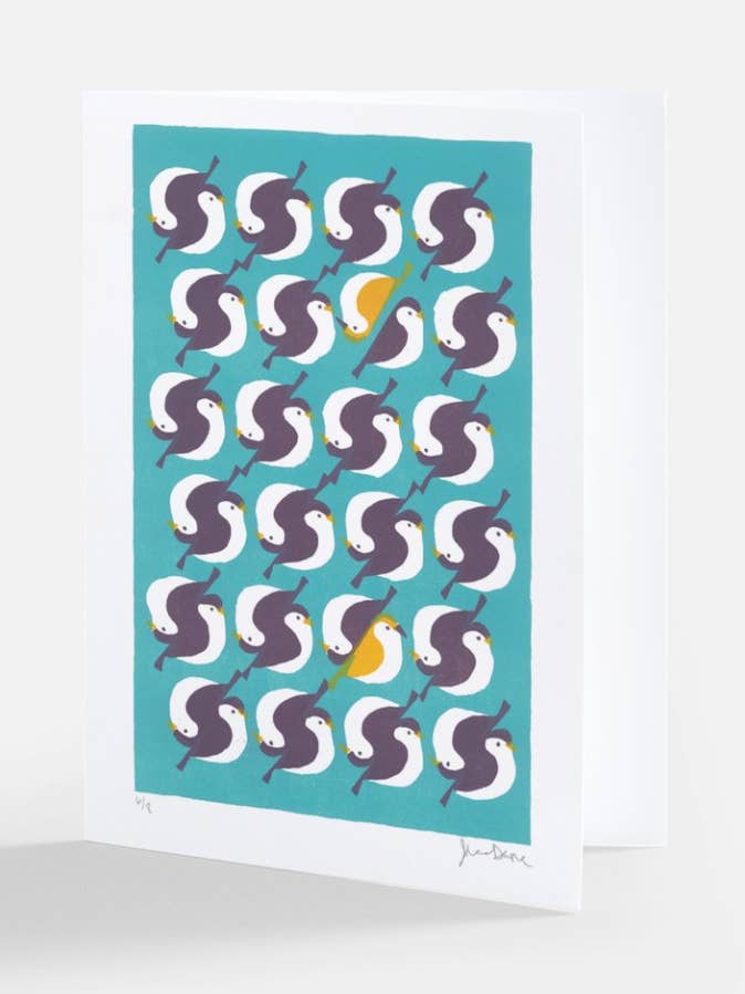 Rule Breakers (Bird, Yin Yang) Card for wholesale by Dasheprints