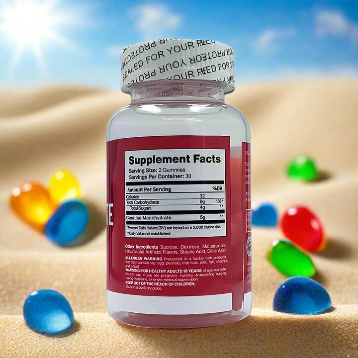 Natures Basket – wholesale Oral supplement/vitamin – Nature's Basket Creatine Monohydrate 60 Gummies