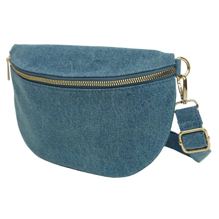 Anais - Wholesale Belt Bag - Women's - Denim fanny pack 36406-24