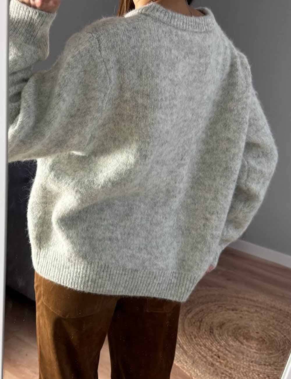 Dipped Shop - Wholesale Cardigan - Women's - Vintage Crew Neck Long Sleeve Knit Cardigan DP25E5345