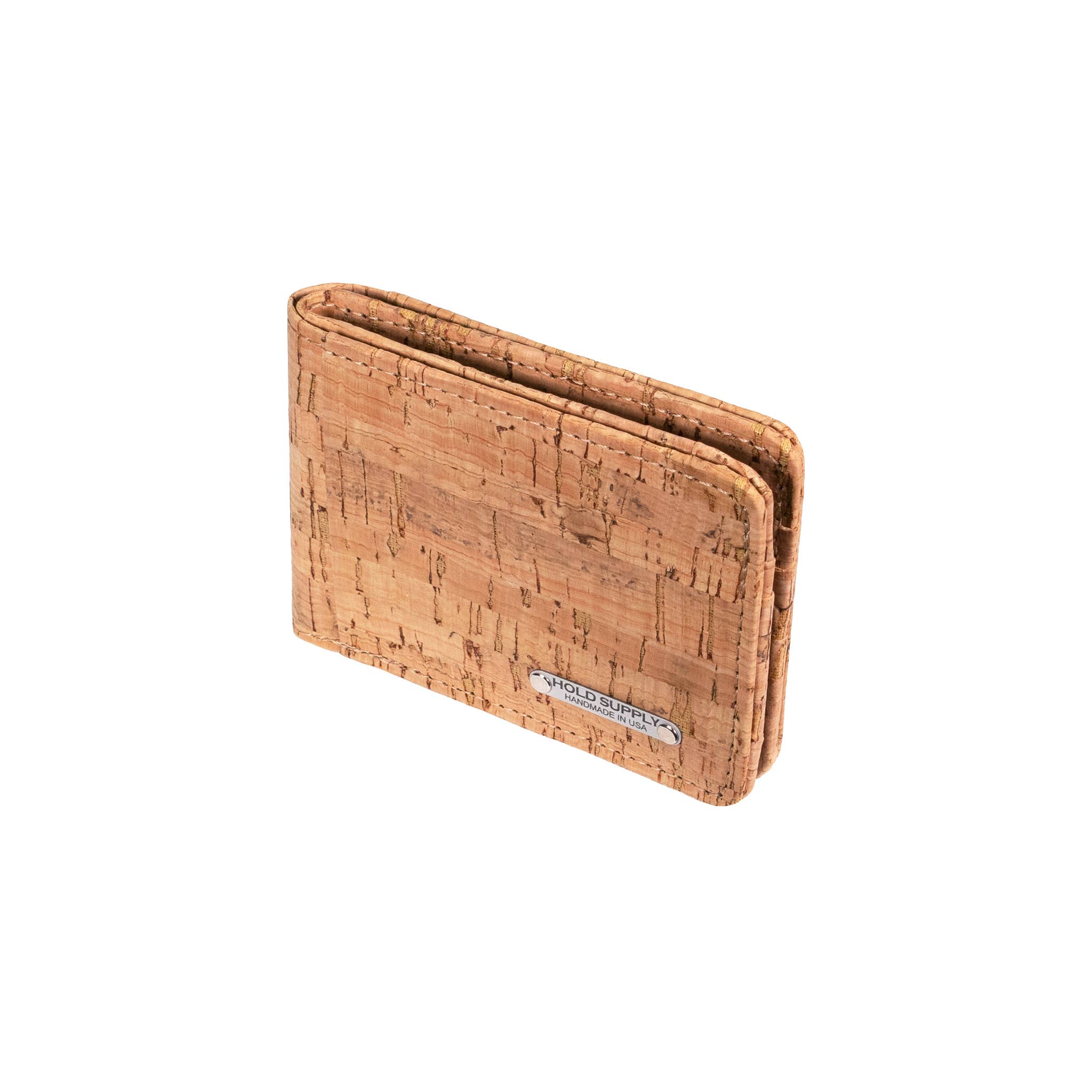 HOLD SUPPLY - Wholesale Wallet - Men's - Cork Men's Bifold Wallet, Vegan Billfold Card & Cash Wallet4