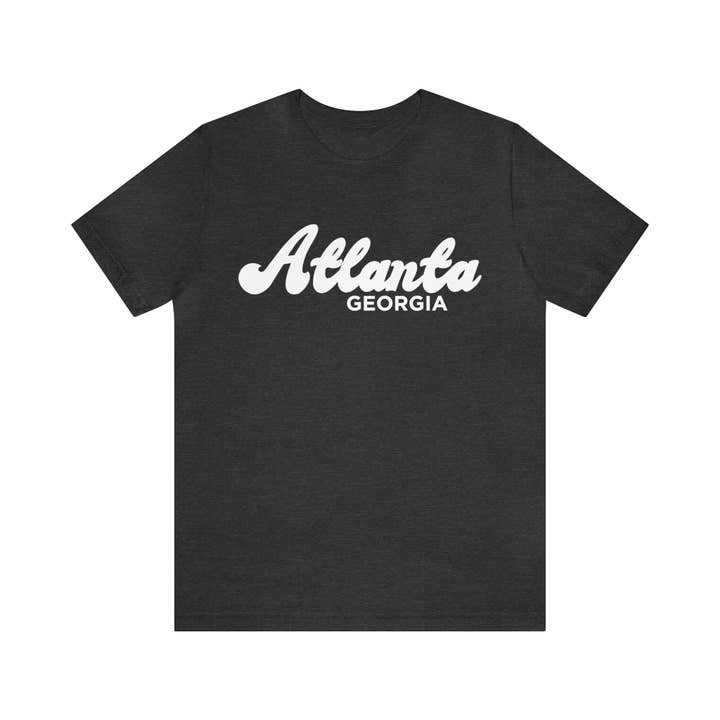 Hey Mountains - Wholesale Screen Printed T-Shirt - Unisex - Atlanta, Georgia T-Shirt - Retro Unisex Atlanta T Shirt