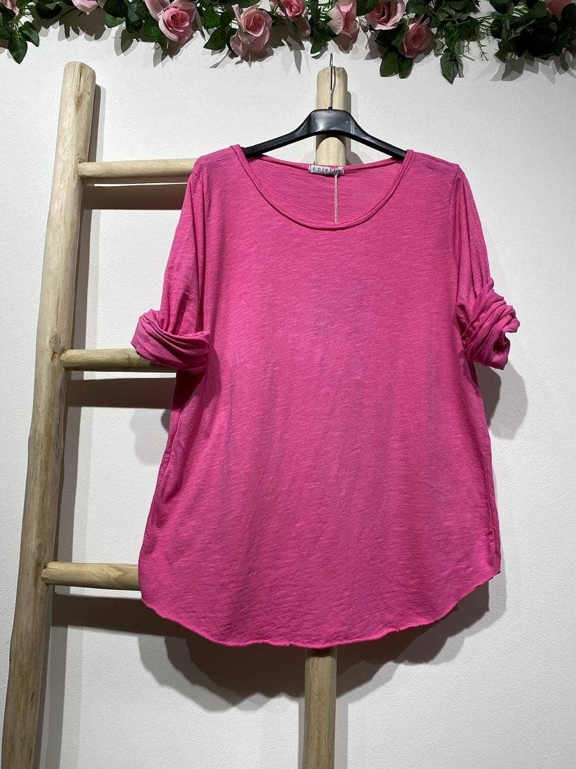 LINEN & COTTON HOUSE - Wholesale T-shirt (Zonder tekening) - Dames - 8008 basic katoenen T-shirt18