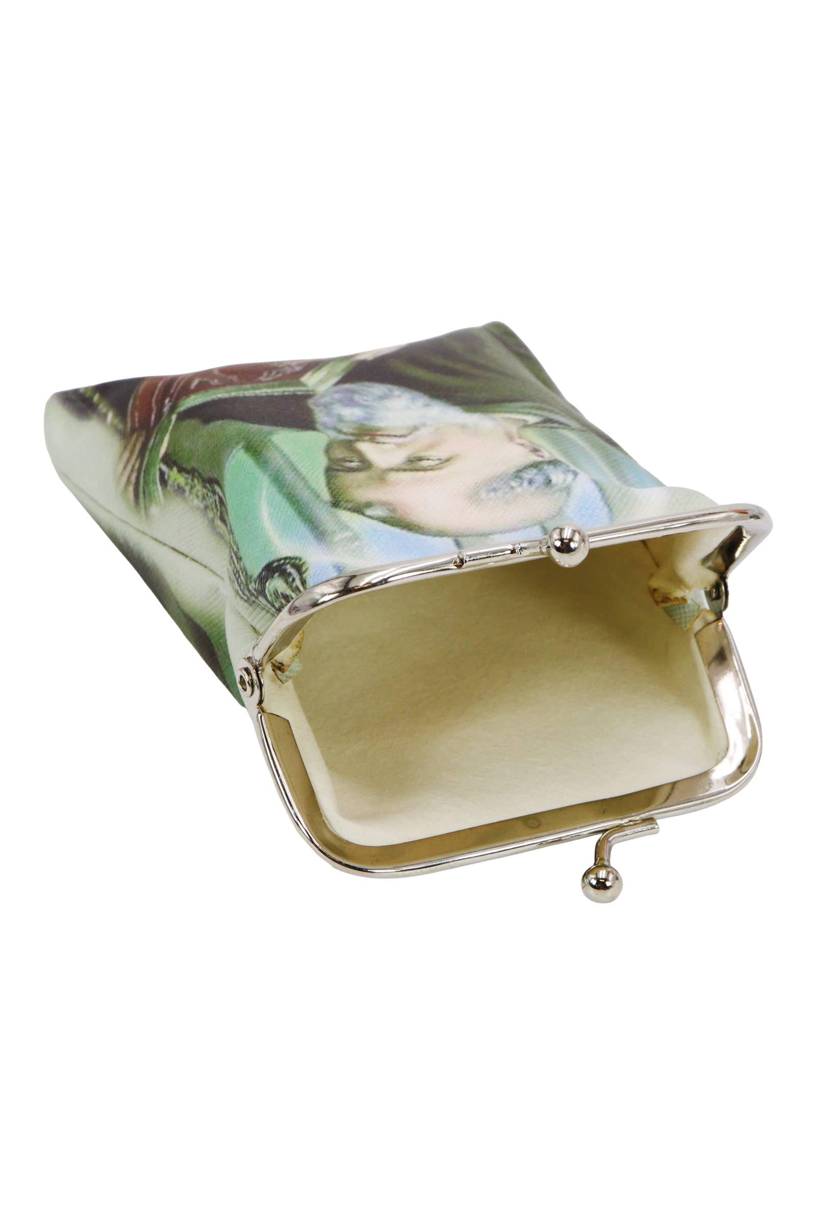 AS SHOWN Saint Benedict Tall Kiss-lock Coin Pouch Bag for wholesale on Faire2