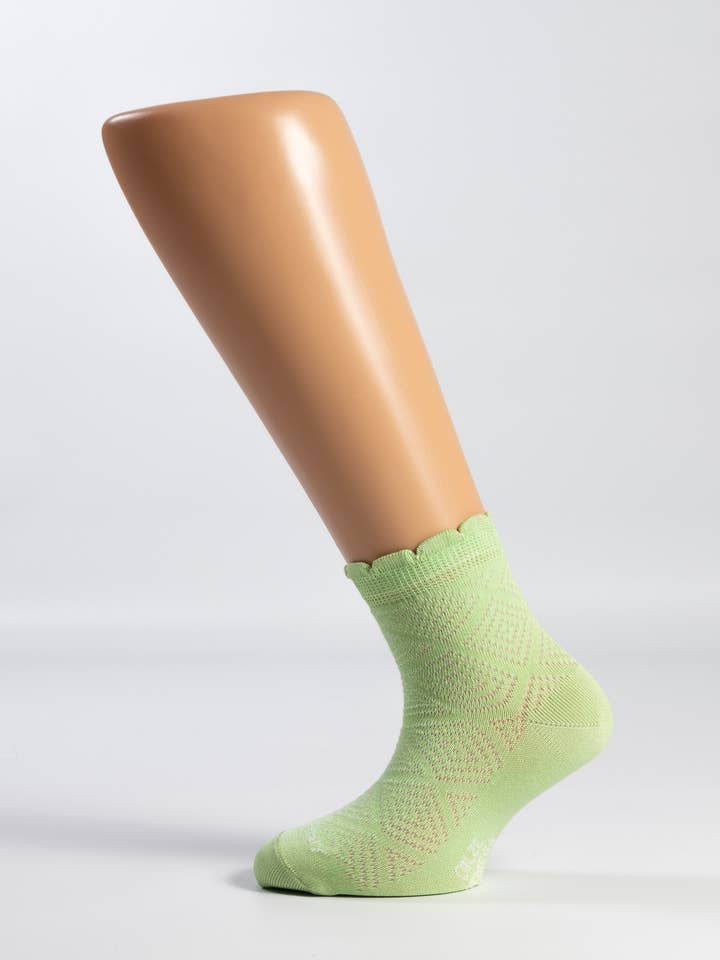 Calcetines perforados con forma de rombo para niña para venta al por mayor de Calze Yemega