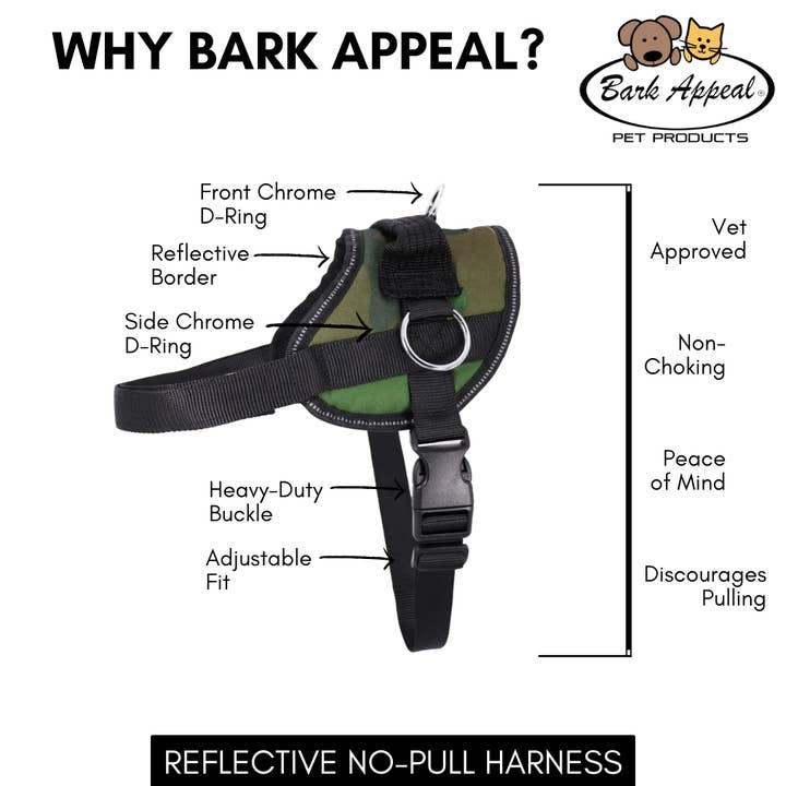 Bark Appeal Inc. - Wholesale Pet Harness - Dog - Reflective No Pull Harness17