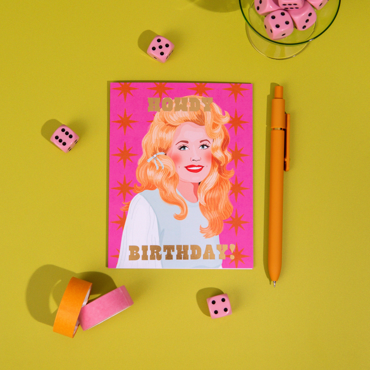 Lucky Goods Paper - Wholesale Birthday Card - Howdy Birthday – Foil Country ✿ Birthday Card5