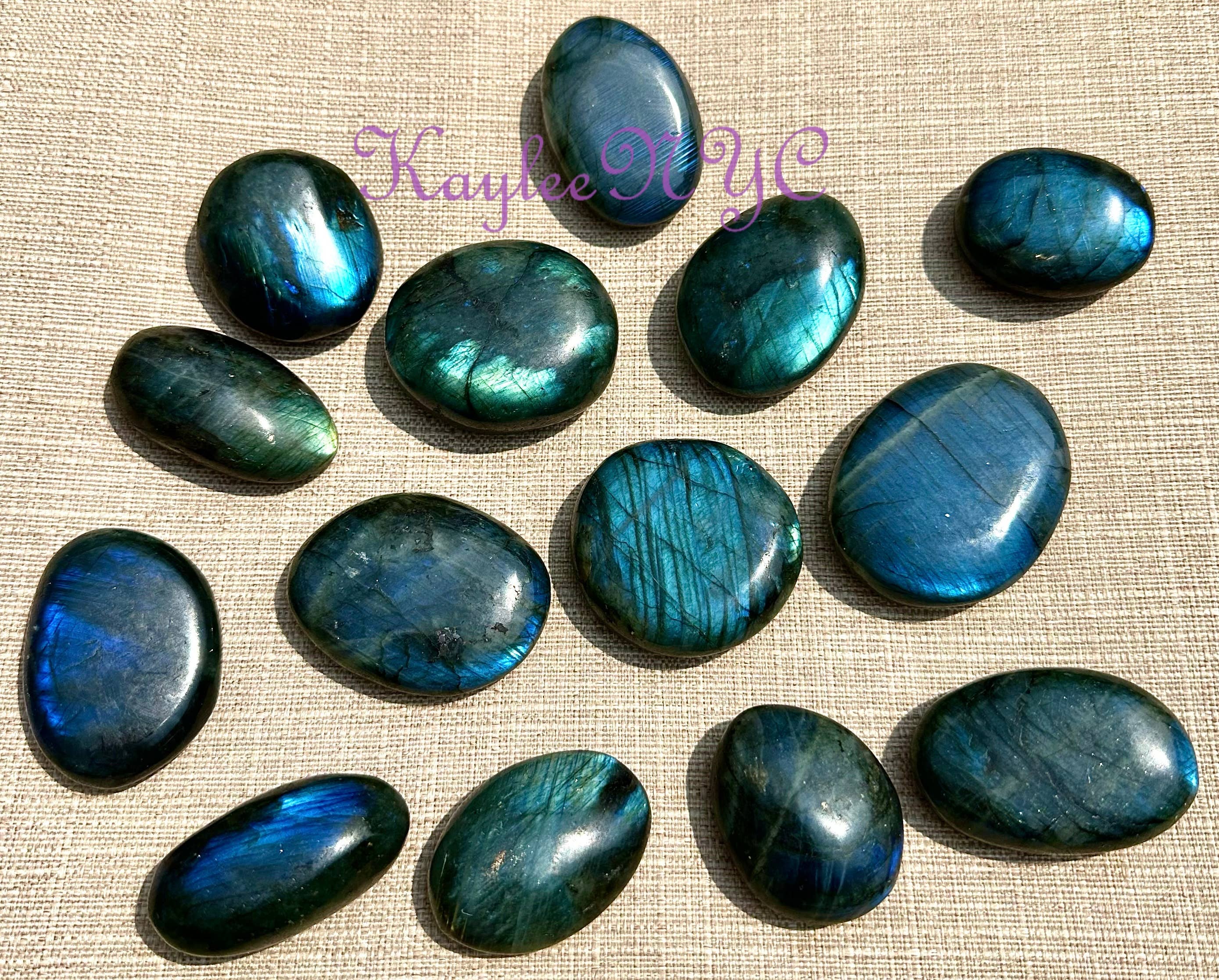 KayleeNYC - Wholesale Spiritual Stone/Crystal - Wholesale Lot 2 Lbs Natural Labradorite Palm Stone Crystal1