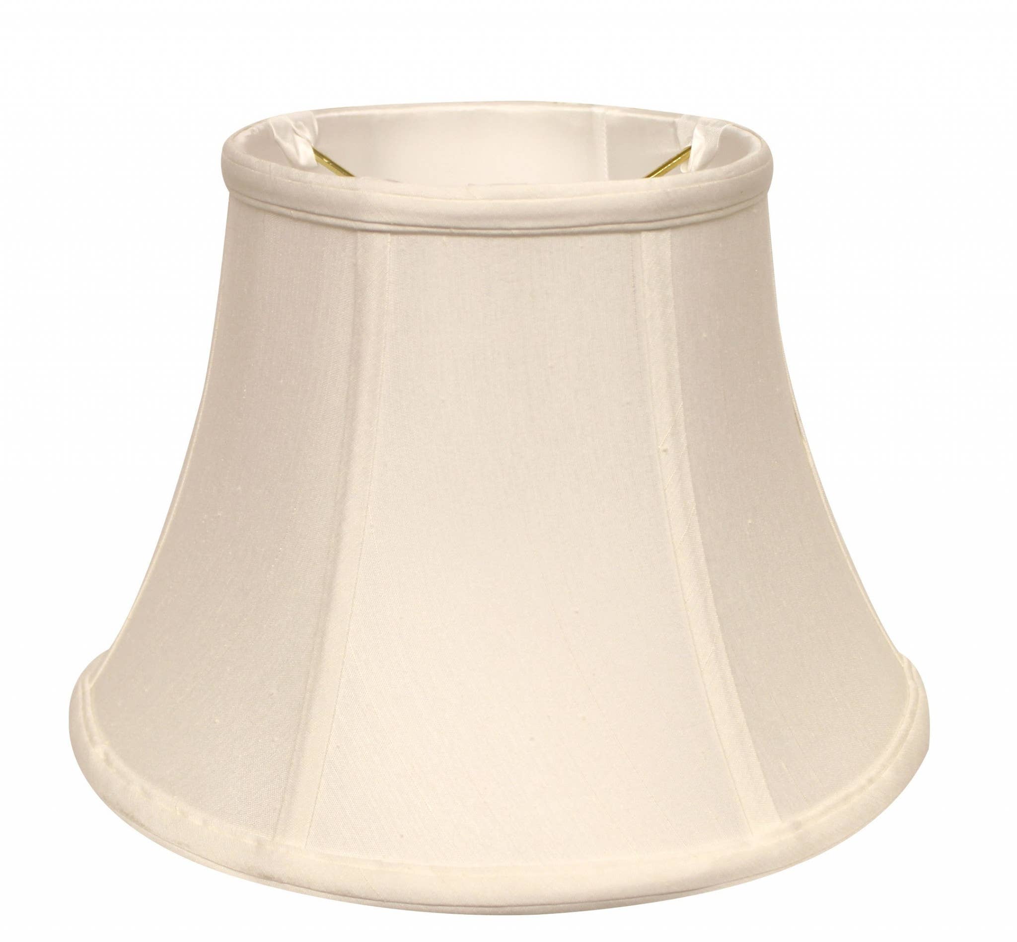 HomeRoots – wholesale Lampshade – White Monay Shantung Silk Drum Lamp Shade0