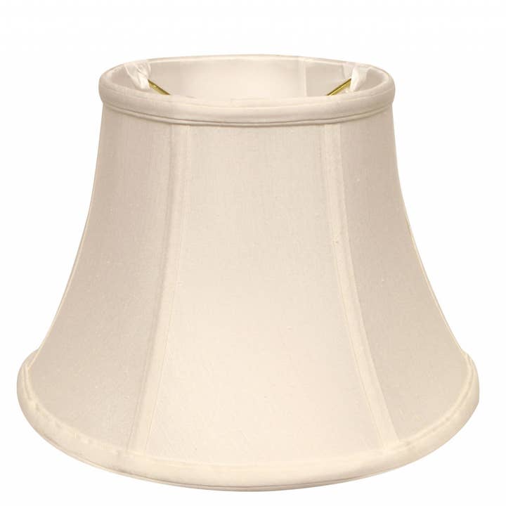 HomeRoots – wholesale Lampshade – White Monay Shantung Silk Drum Lamp Shade