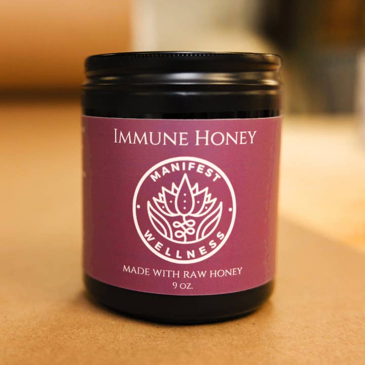 Manifest Wellness - Wholesale Honey - Immune Support Herbal Honey with Elderberry and Spices