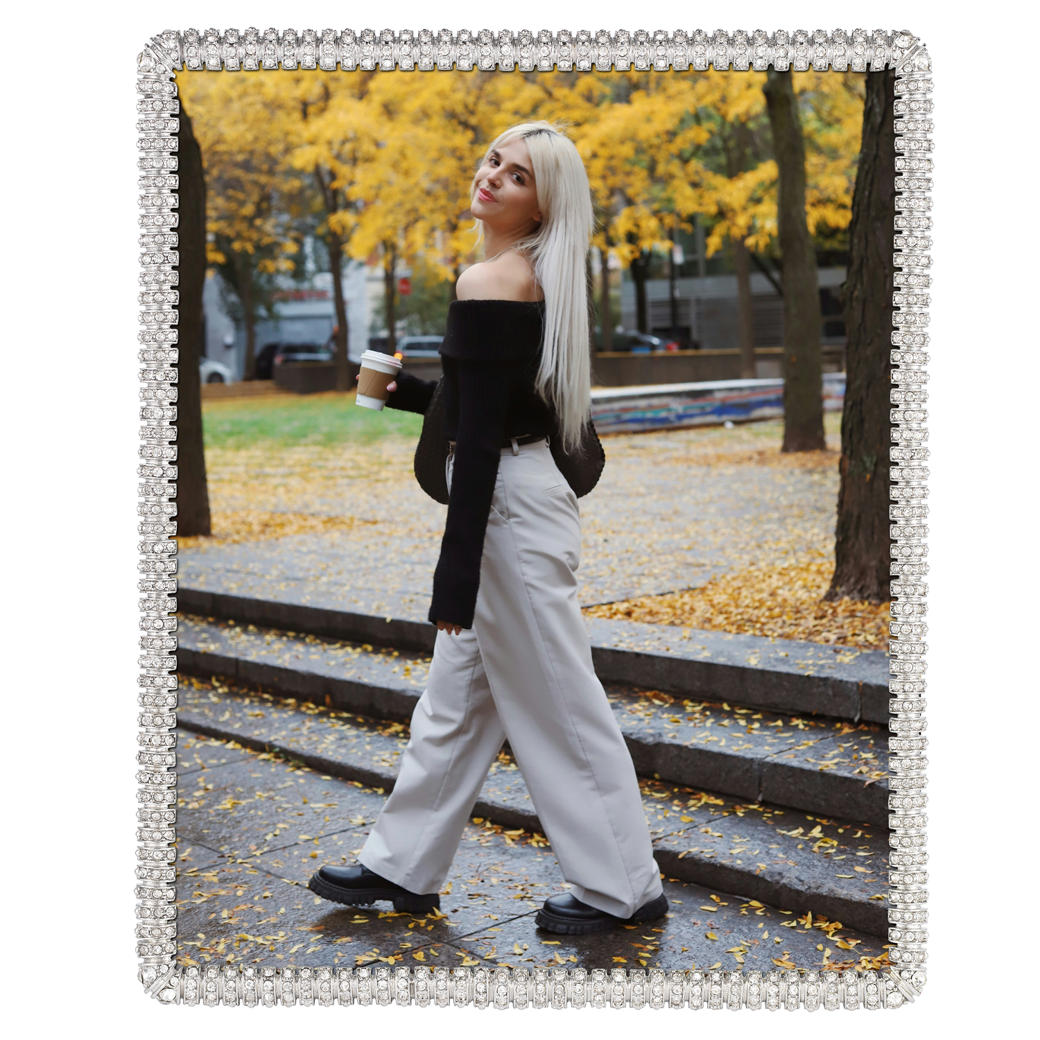 Argent Cadre Crystal Chelsea | Cadre Photo | Cadre Image | en vente sur Faire3