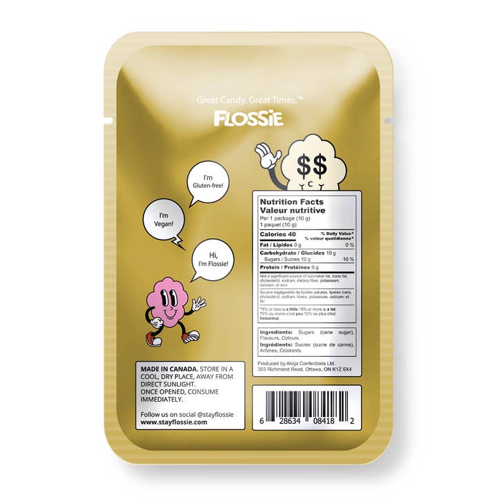 Flossie – wholesale Cotton candy – Champagne Flavoured Cotton Candy