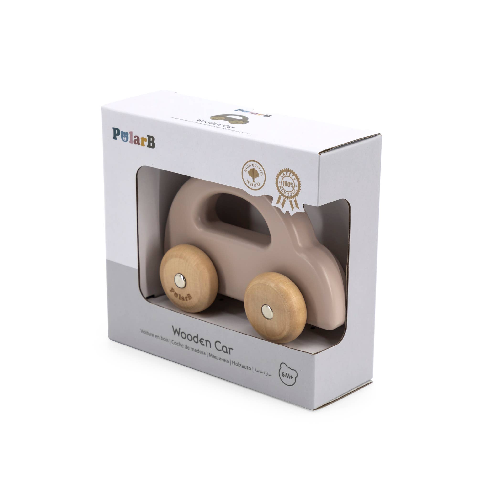 Viga/PolarB - Wholesale Wood Toy - Kids - Car brown1