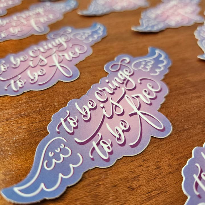 Nerd Lady Designs - Wholesale Sticker - Be Cringe, Be Free Sticker4