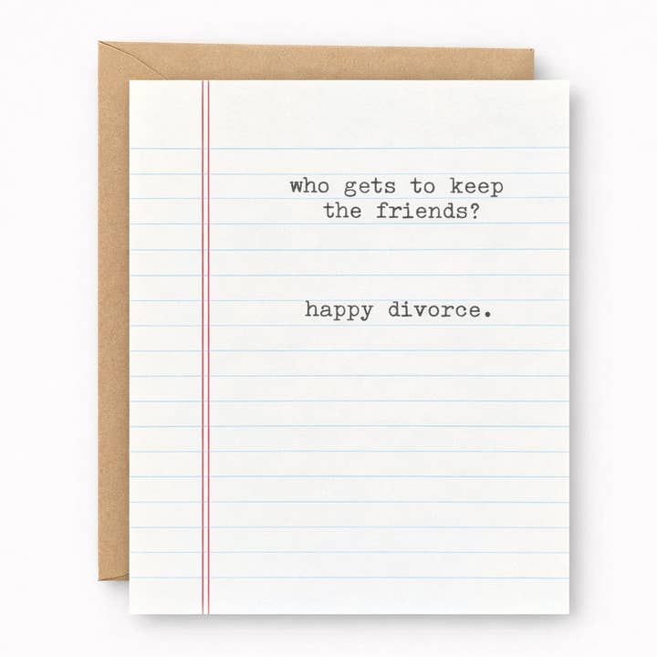 Who Gets to Keep the Friends? Happy Divorce for wholesale by Ravensgoods