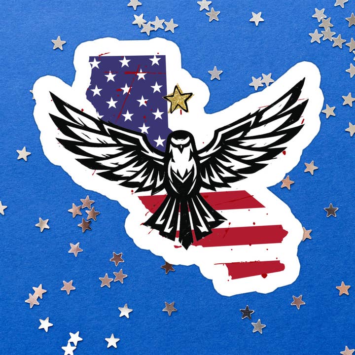 Liberal Democrat California Protest Waterproof Vinyl Sticker for wholesale by Stickers+ X Ashley Bexar