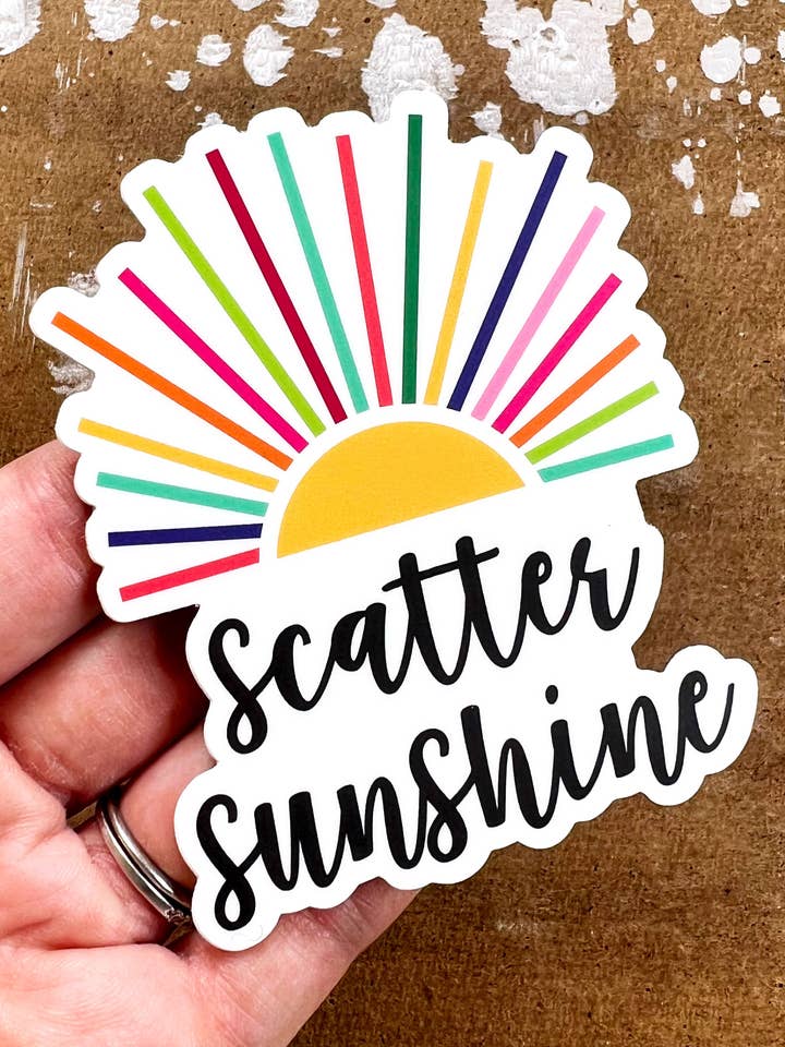 Autocollant en vinyle Scatter Sunshine pour la vente par The Honaker Homemaker