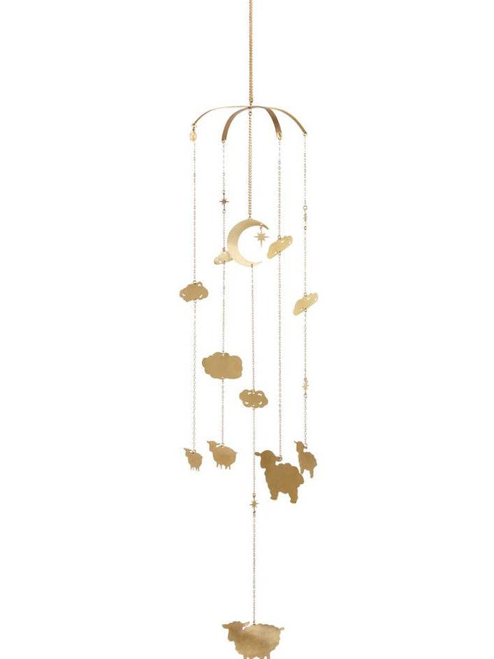 Giostrina Conta Pecorelle – Decorazione per Cameretta in Ottone Fantasiosa per la vendita all'ingrosso da parte di Ariana Ost