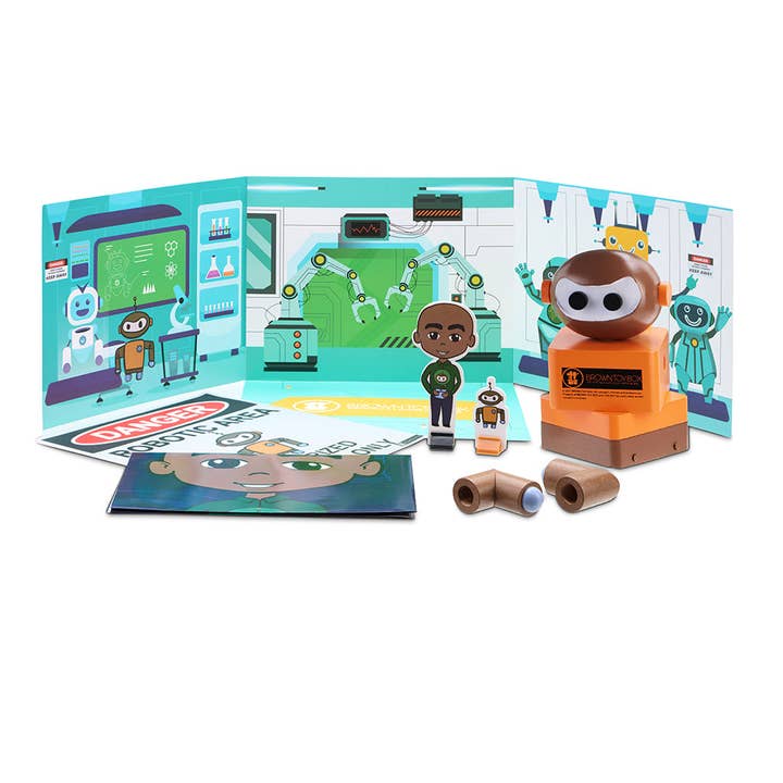 Brown Toy Box - Wholesale Toy Set - Kids - Robotics STEAM Kit