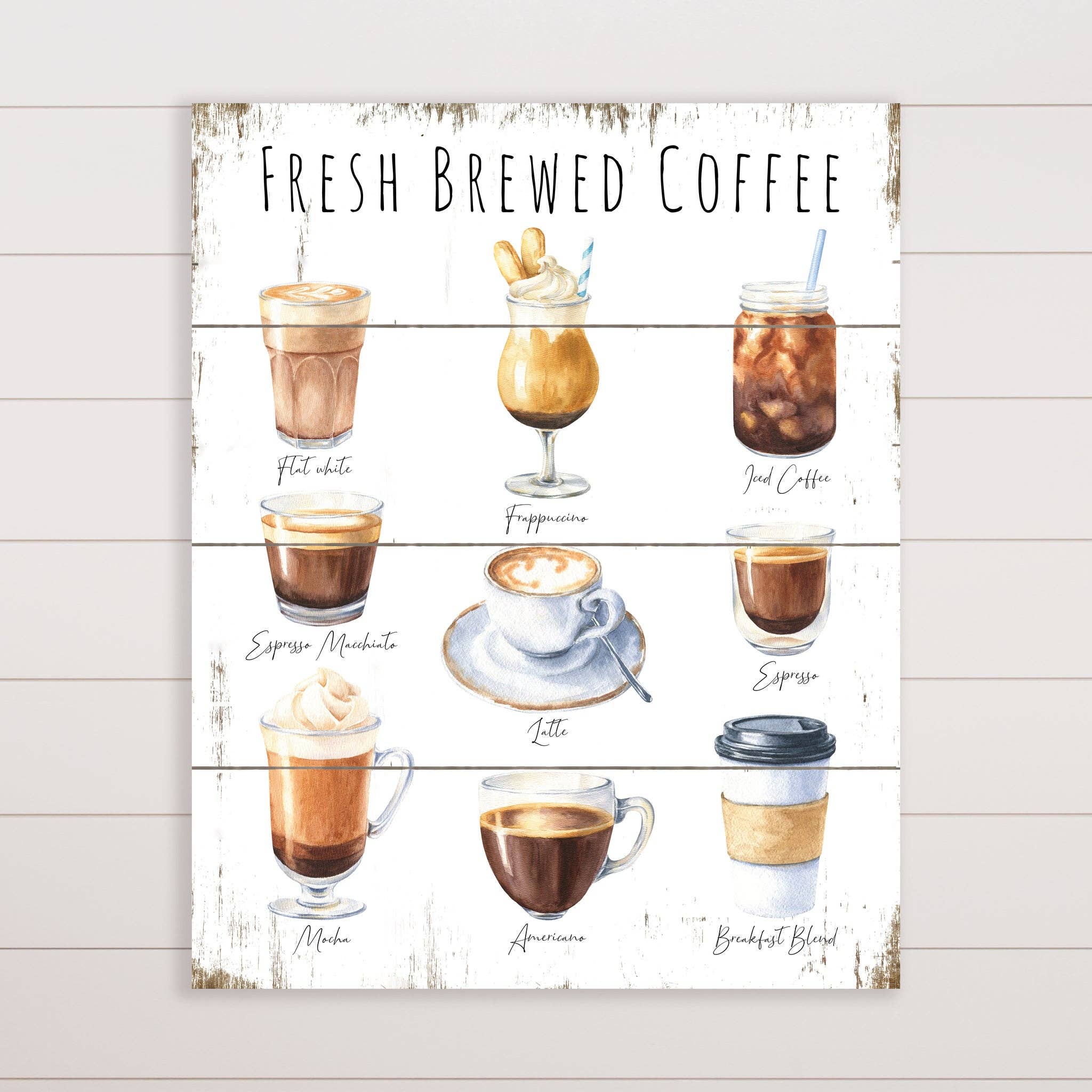 Audrey's Home & Gift - Wholesale Sign - Pallet Sign - Fresh Brewed Coffee (PC)0