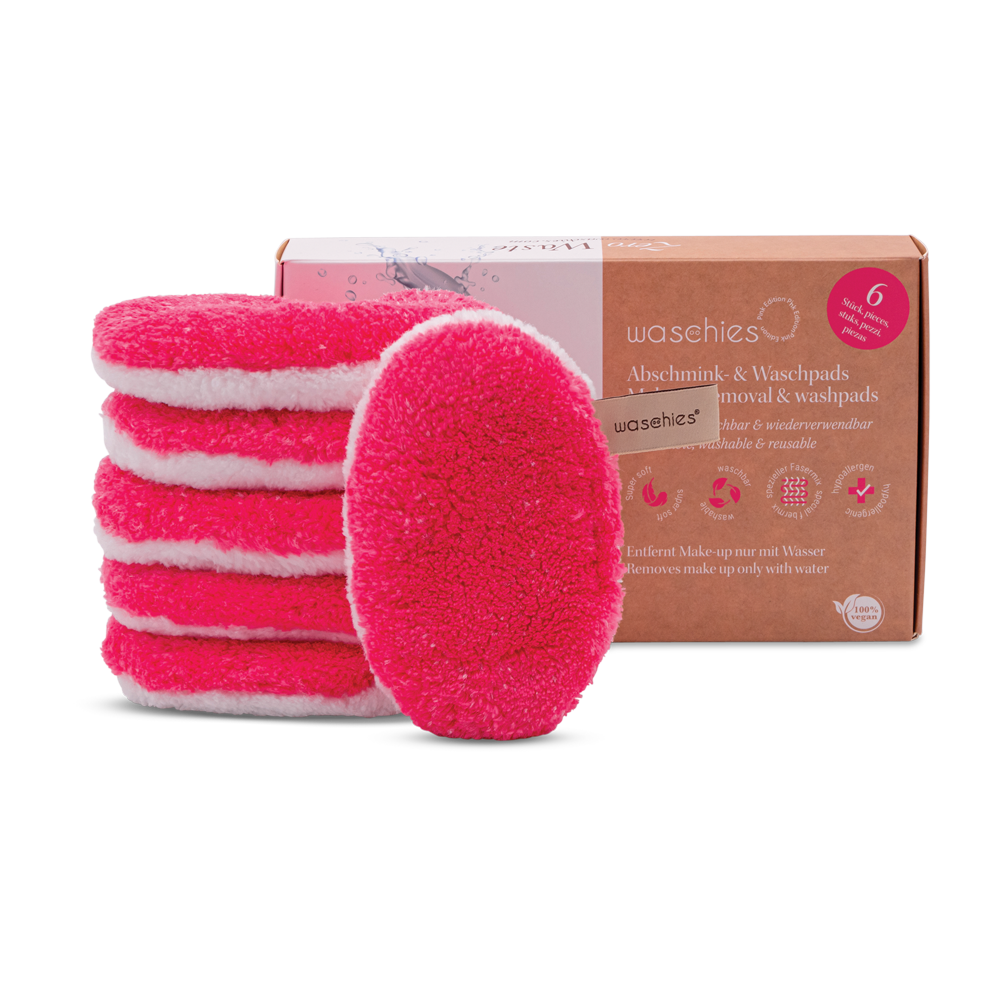 waschies – Engroshandel Makeupfjerner – Washy genanvendelige makeup-fjernere – sæt med 6 stk.7