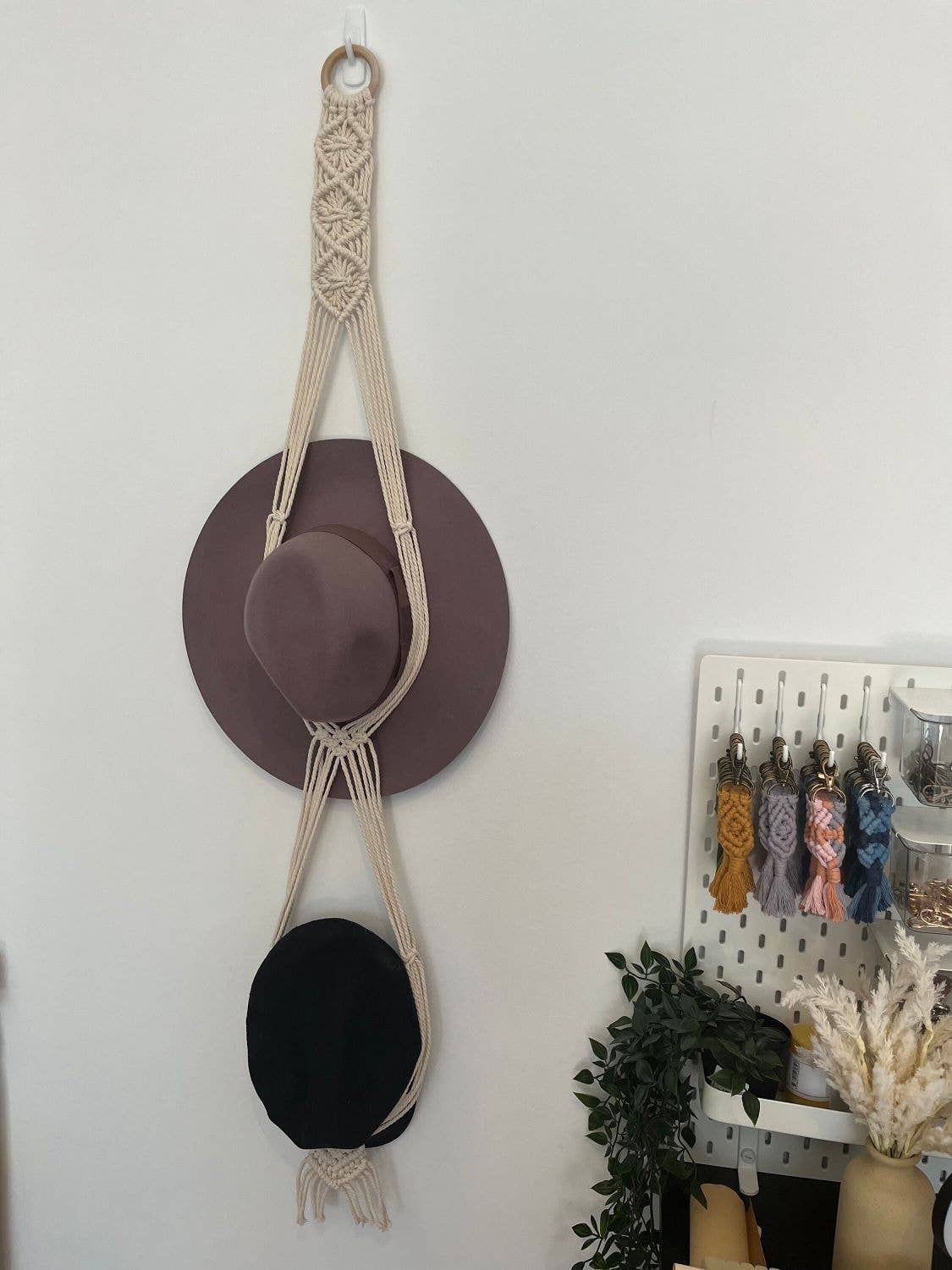 Charlie & Twine - Wholesale Hat rack - Macrame Hat Hanger, Boho Hat Hanger3
