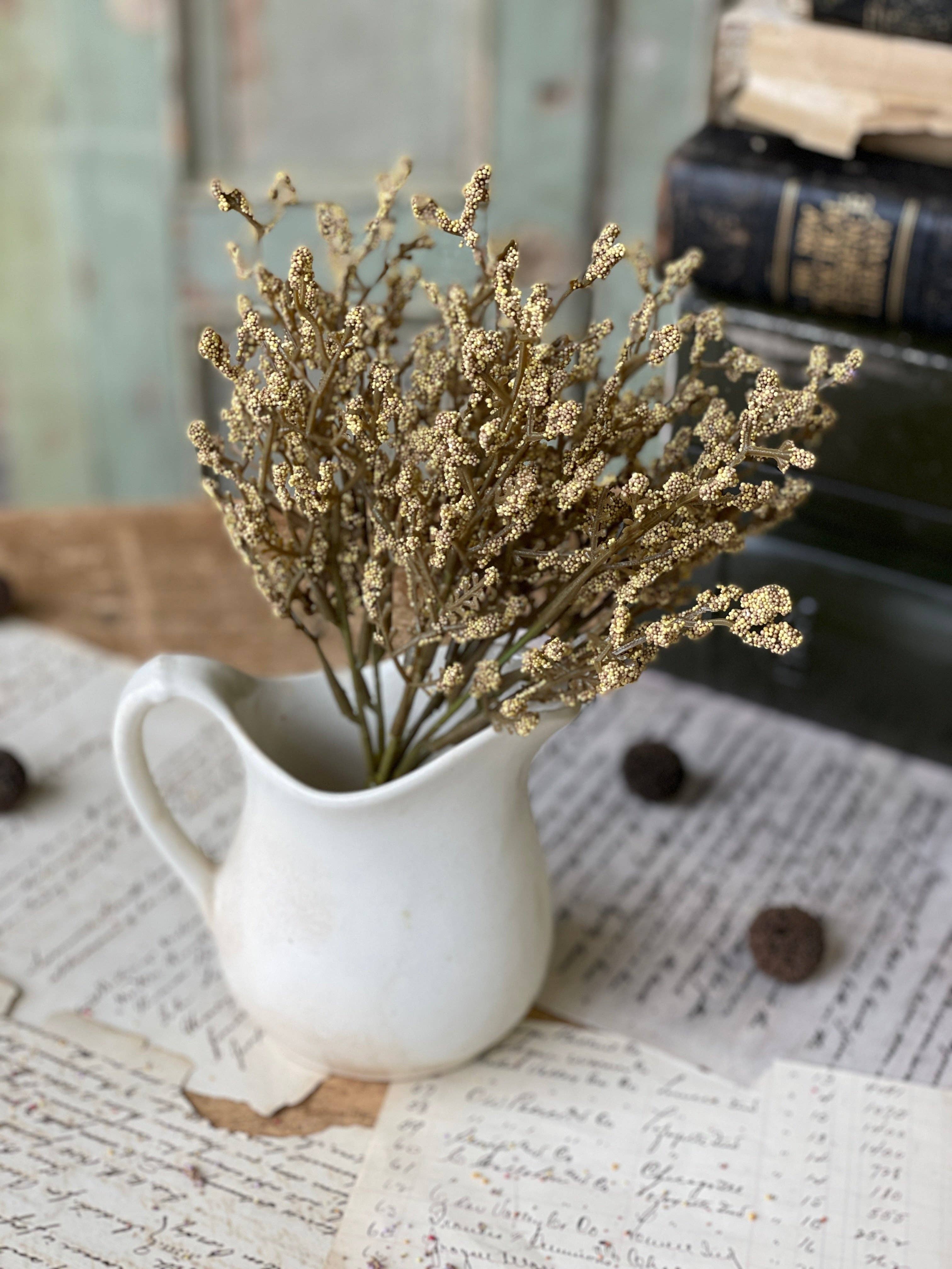 Refinery 86 Home Decor - Wholesale Artificial Flowers - 11” Fall Array Bush - Flax0