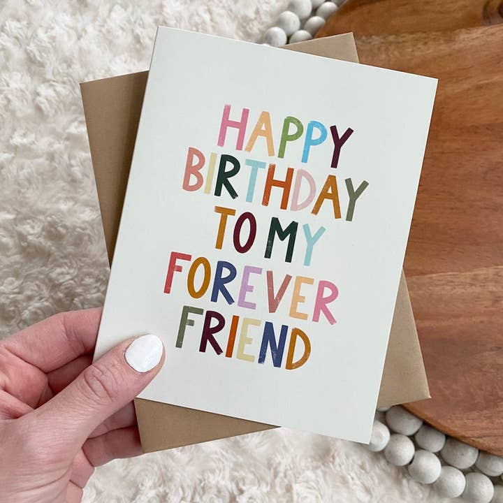 Big Moods - Wholesale Birthday Card - "Happy Birthday To My Forever Friend" Greeting Card2