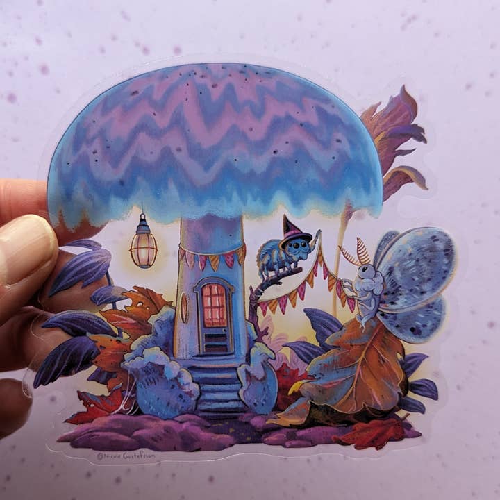 Ami des papillons et des araignées - Autocollant pour la vente par Nimasprout