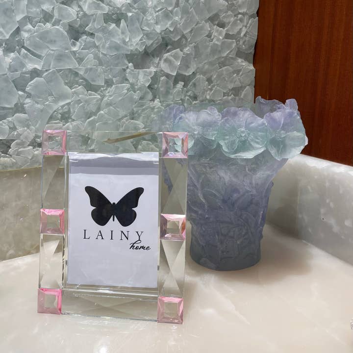 Lainy Home - Wholesale Picture Frame - Pink Crystal Picture frame 5X7