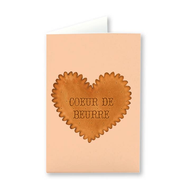 Quartier Libre Papier - Wholesale Valentine's Day Card - Carte Coeur de Beurre Free Quarter