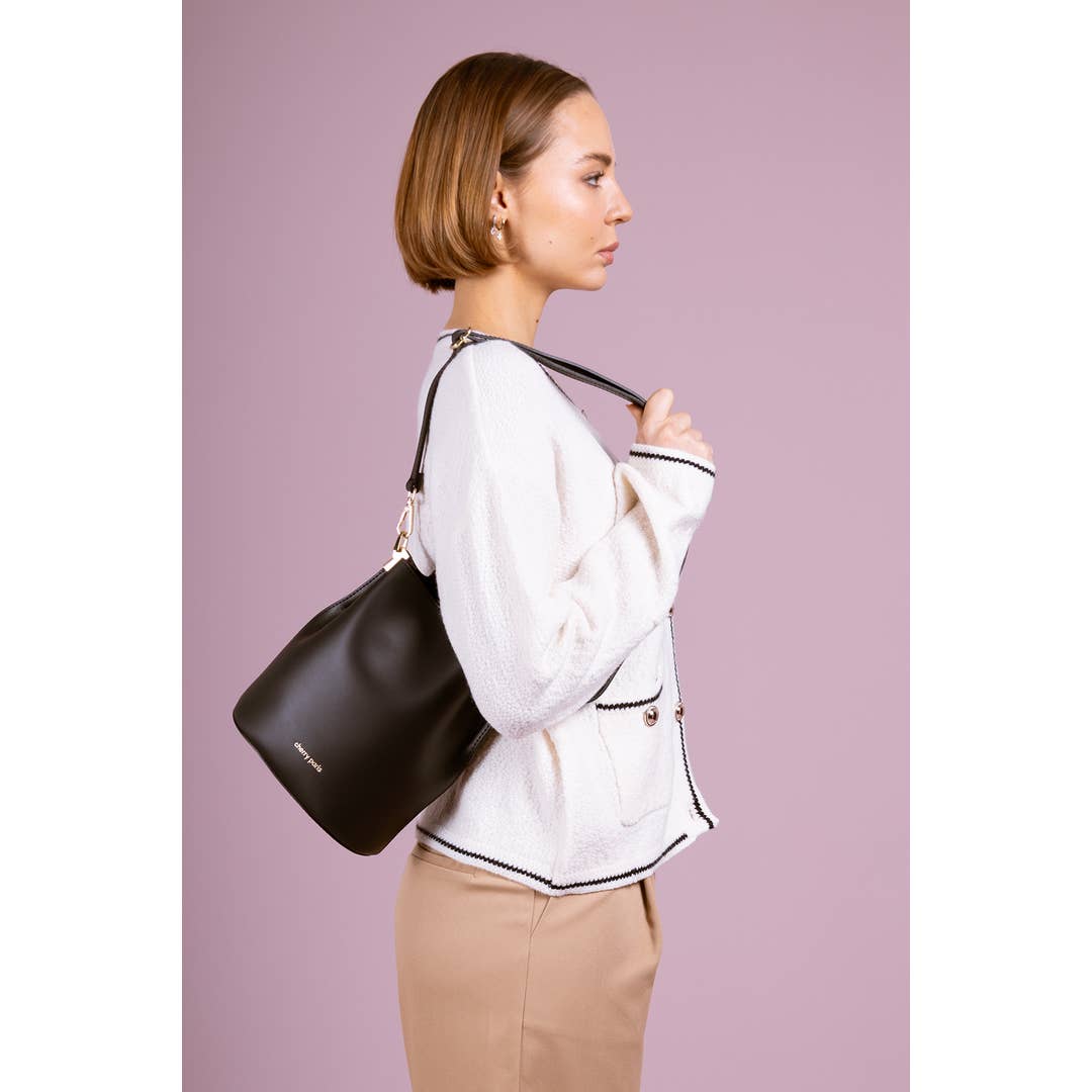 Cherry Paris – Großhandel Umhängetasche - Damen – NITA Tasche aus glattem Rindsleder - 417142