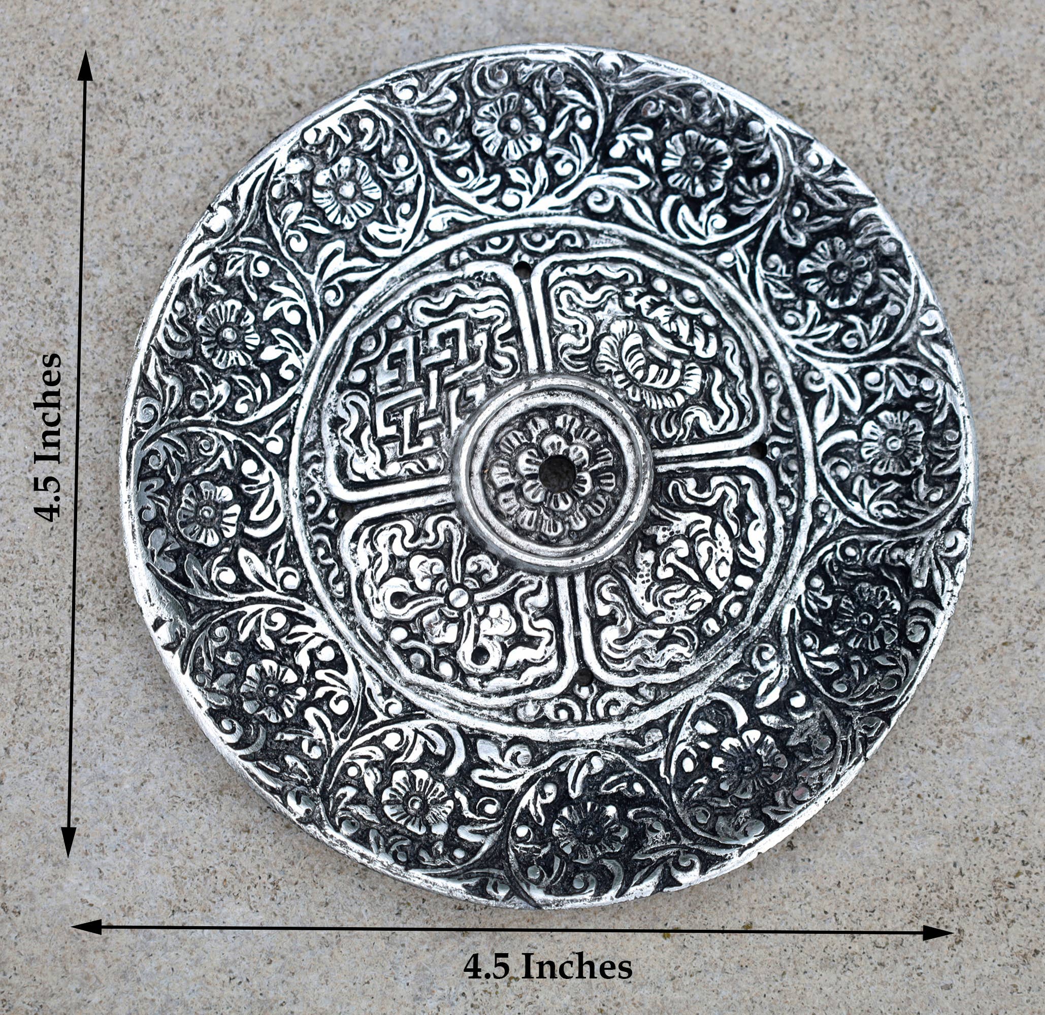 Lungta Imports - Wholesale Incense holder - Incense Burner Holder Made from Recycled Aluminum 3 in 15