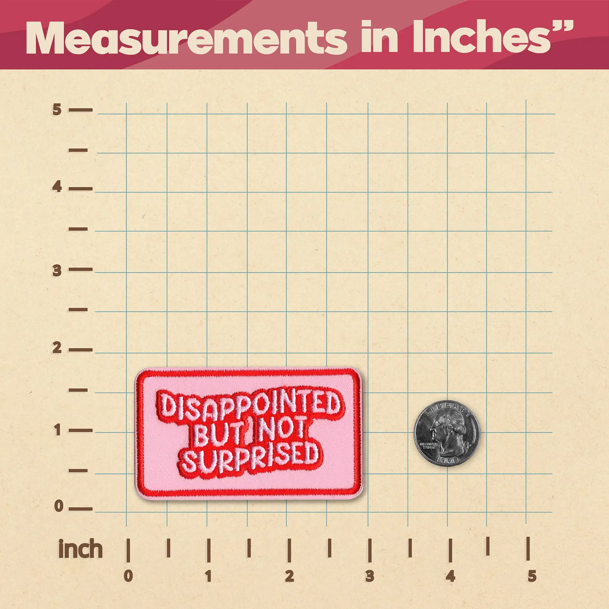 Kosmic Soul - Wholesale Patch - Strijk-, Naai- of Lijmpatch 'Disappointed But Not Surprised'2