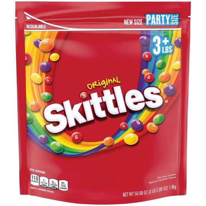 Grandpa Joe's Candy Shop - Wholesale Hard Candy - Skittles, 50oz Bag, 1 Bag