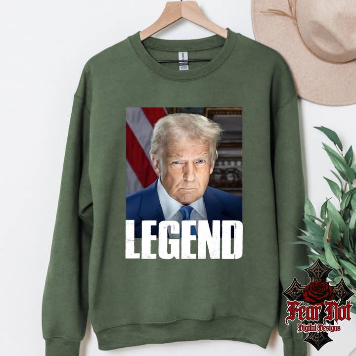 Trump presidentporträtt t-shirt, Trump sweatshirt för wholesale av NVC Ecommerce LLC