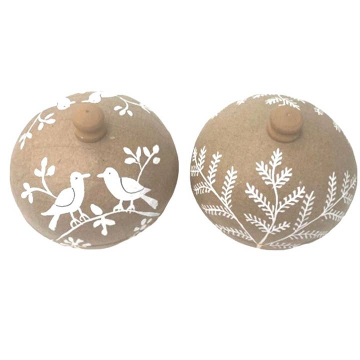 Status Collections - Wholesale Decorative box - S/2 10cm Round Papier Boxes0