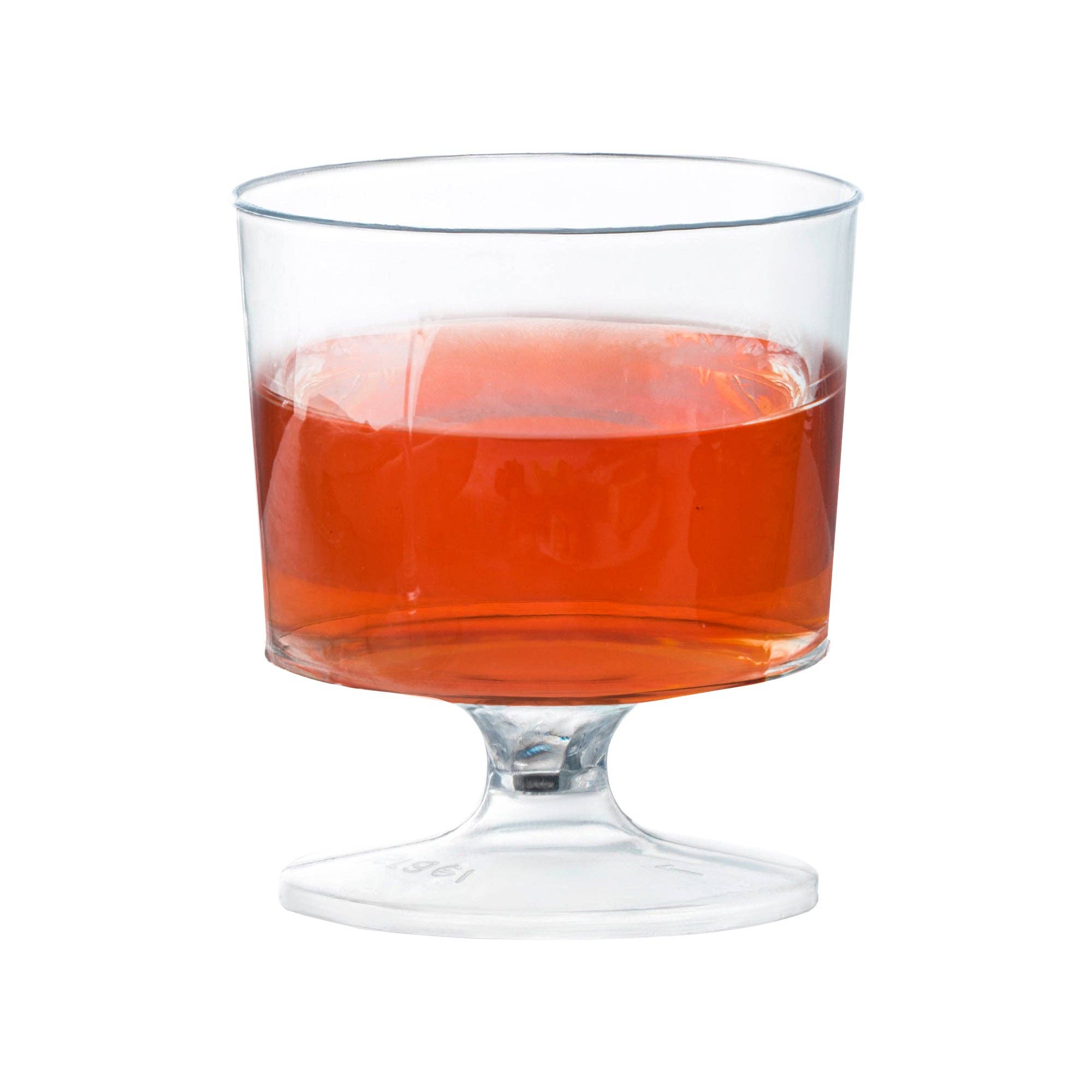 Smarty had a Party – wholesale Wine glass – 2 oz. Clear Round Plastic Mini Wine Glasses - 480 pcs1