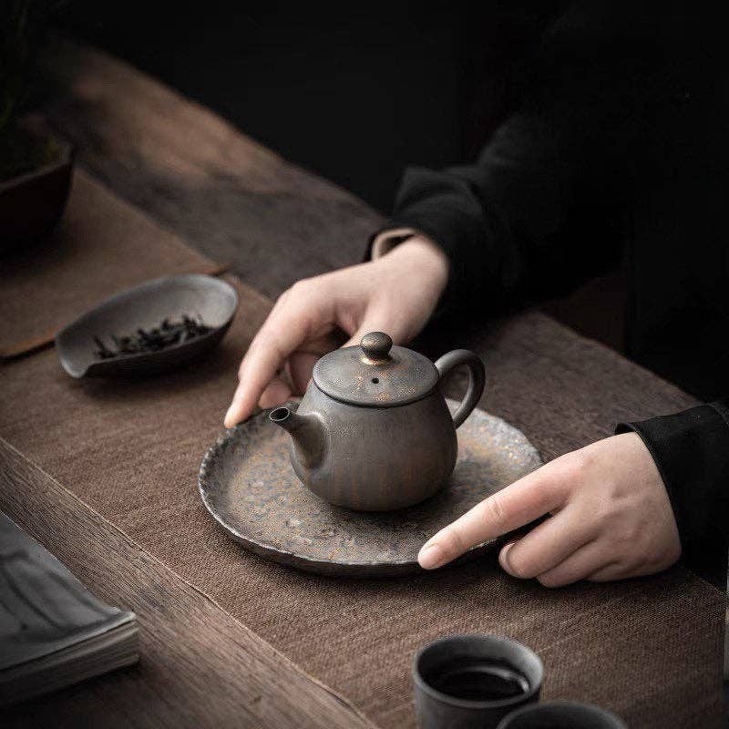 Gohobi （We cover U.S. import duties） – wholesale Tea pot – Gohobi Ceramic Metallic Glaze Teapot6